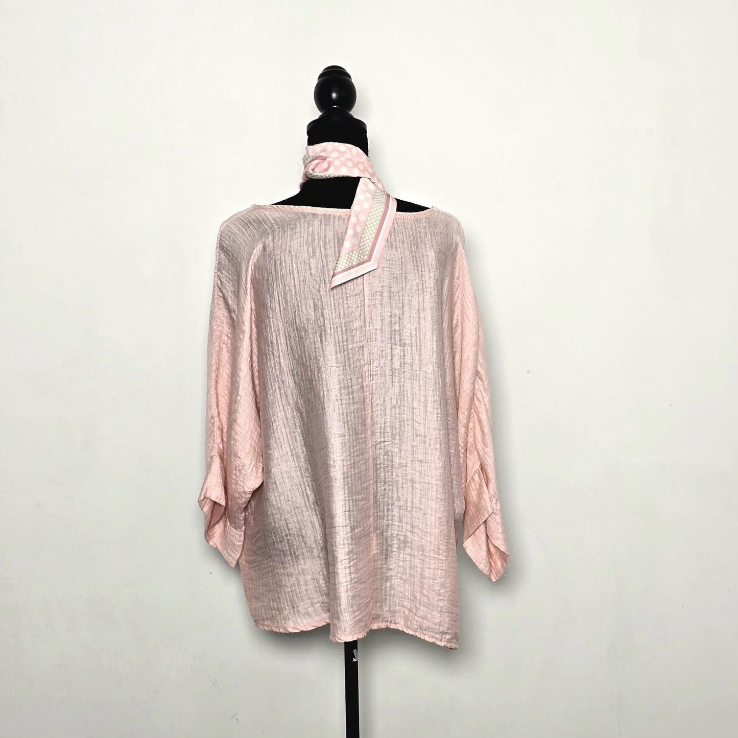 Blouse Ample Rose Poudré Elégante