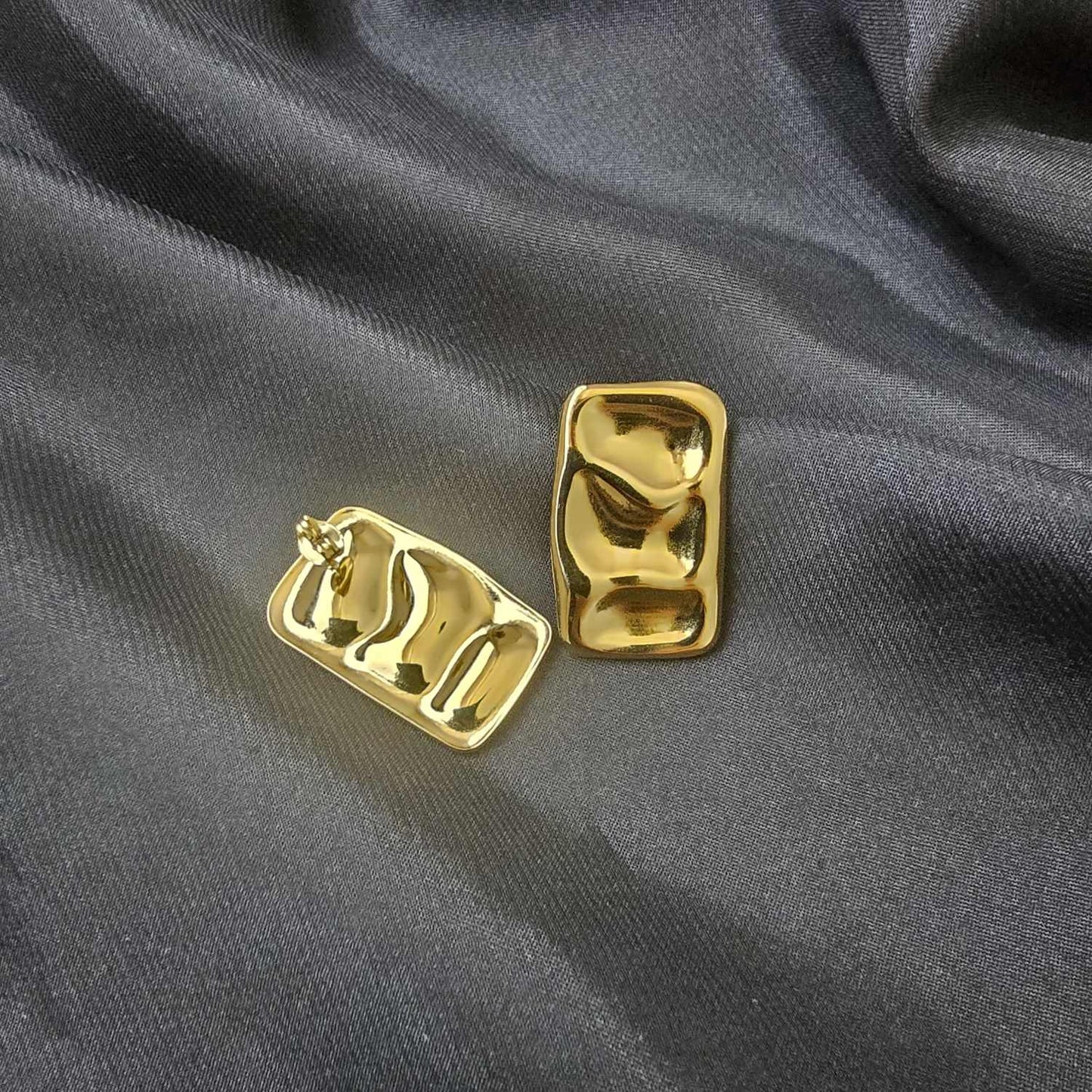 Boucles d'oreilles rectangle puce d'oreilles