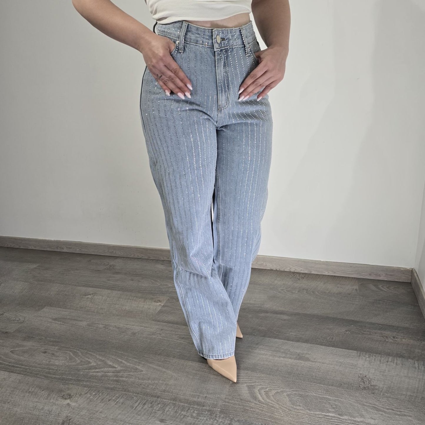 Jean "Starlight" – Le Denim de Prestige à Cristaux