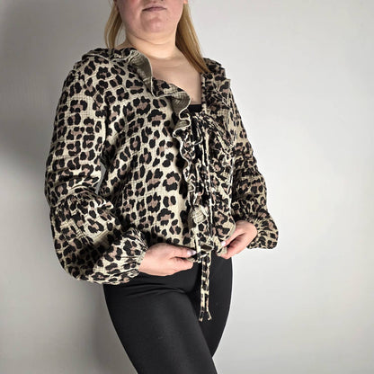 The Iconic Leopard - Blouse Premium à Lacets
