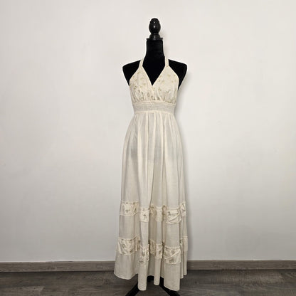 Évasion Bohème : Robe Maxi en Mélange Lin – Sélection Italienne