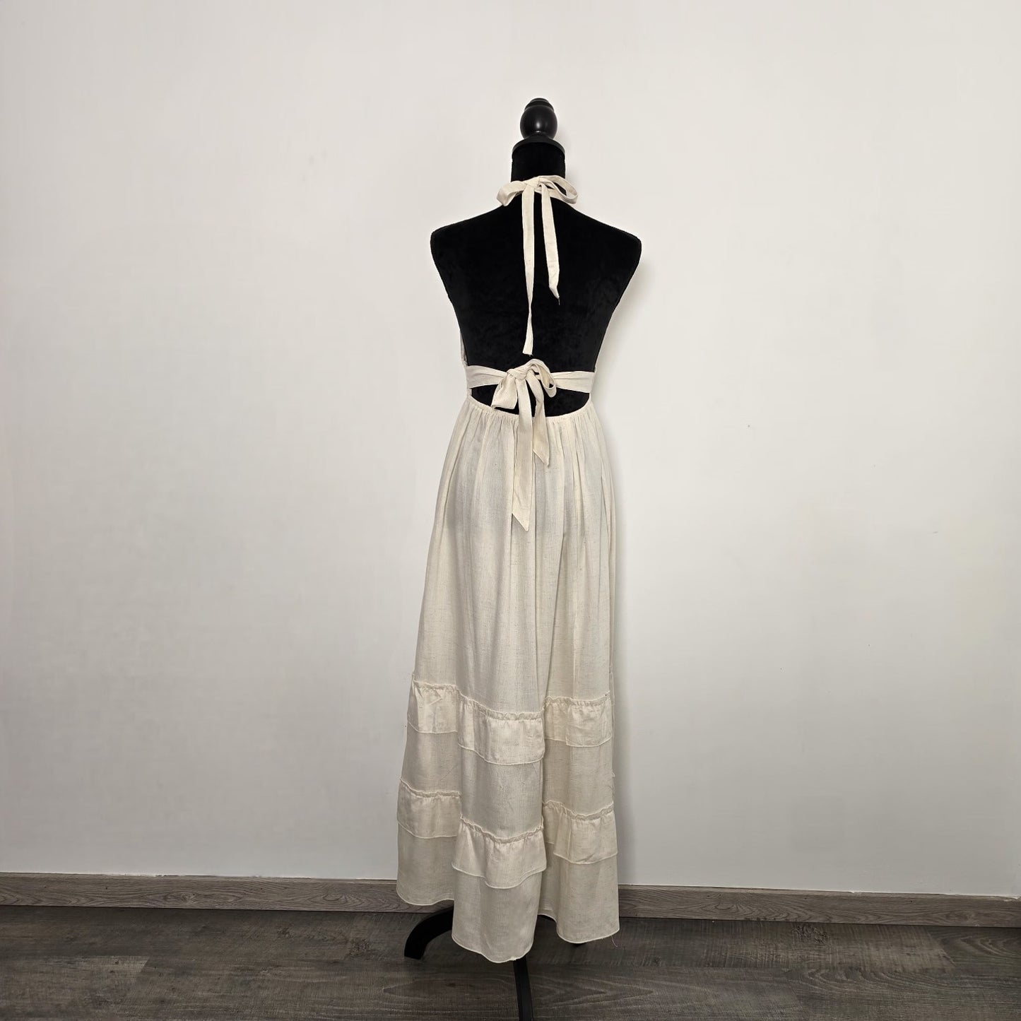 Évasion Bohème : Robe Maxi en Mélange Lin – Sélection Italienne