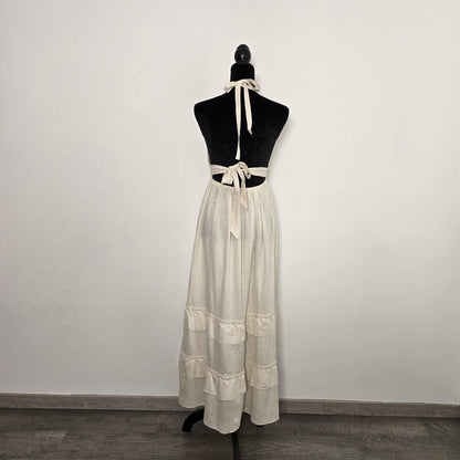 Évasion Bohème : Robe Maxi en Mélange Lin – Sélection Italienne