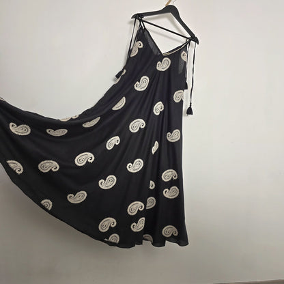 Robe Maxi à Imprimé Cachemire