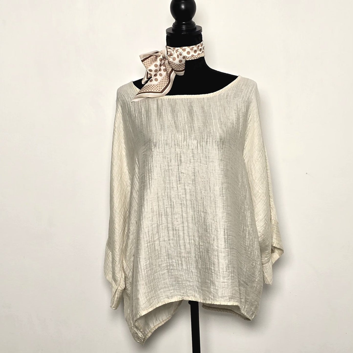 Blouse Ample Beige Elégante