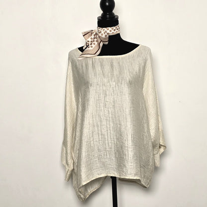 Blouse Ample Beige Elégante