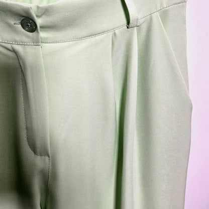 Ensemble Gilet Crop & Pantalon Large Vert d'Eau - Douceur Aquatique