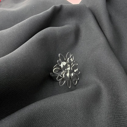 Bague Fleur Et Trèfle Ajustable