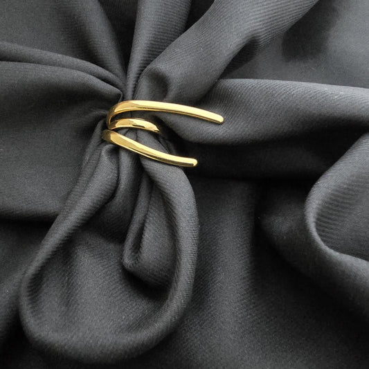 Bague Spirale Minimaliste - Doré