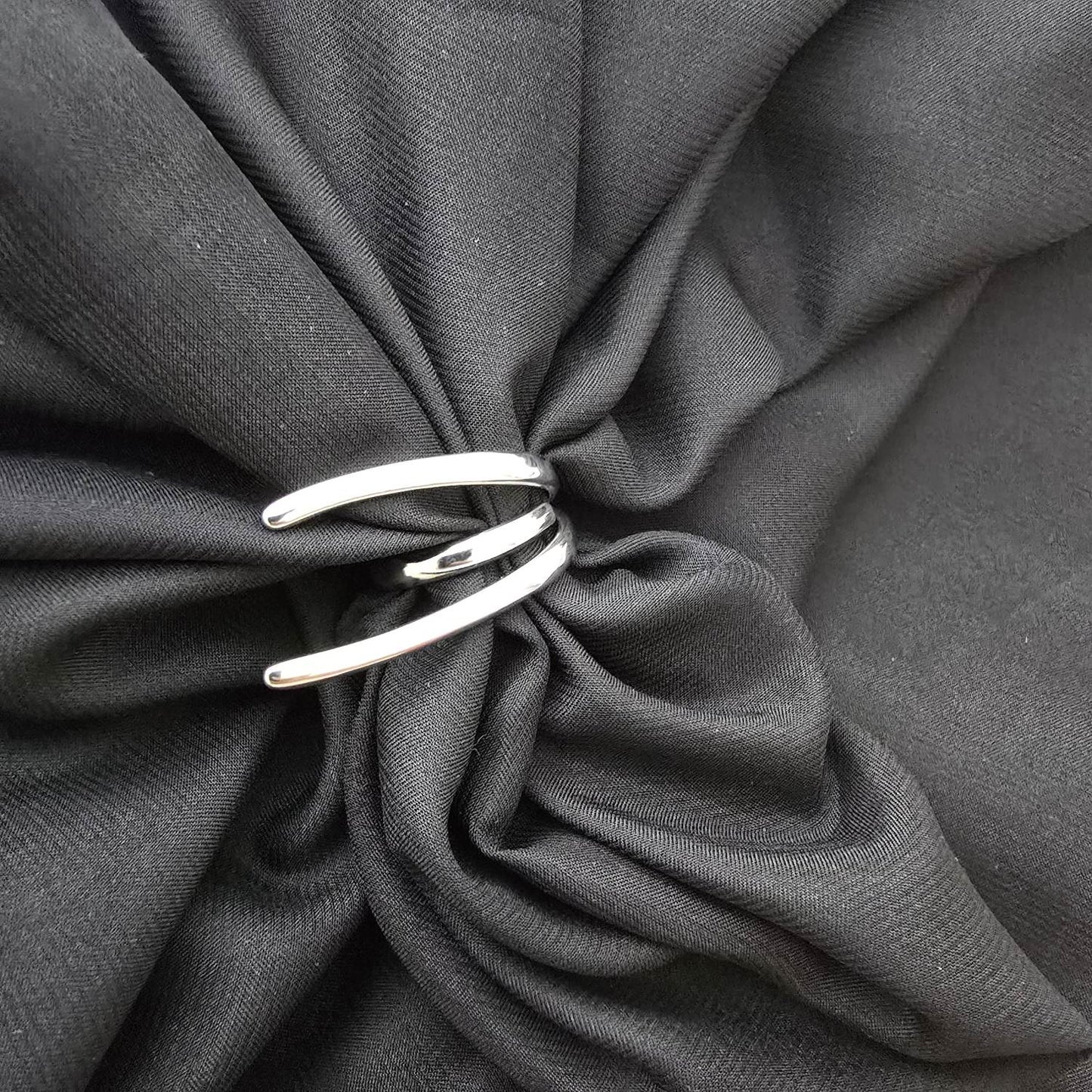 Bague Spirale Minimaliste - Argenté