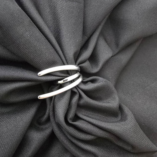 Bague Spirale Minimaliste - Argenté