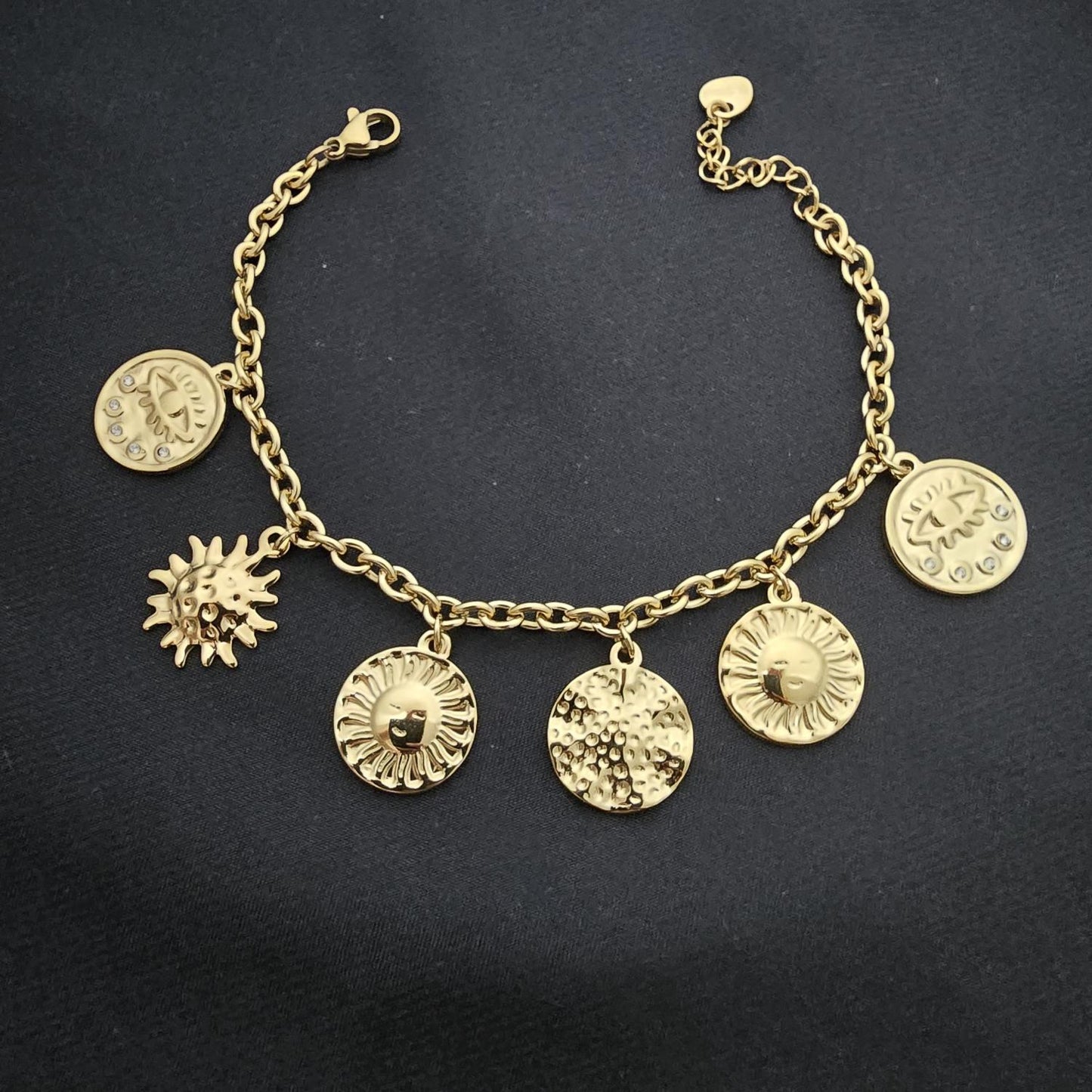 Bracelet Chaine Breloques Rondes