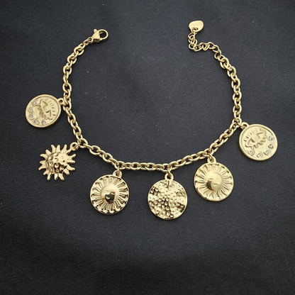 Bracelet Chaine Breloques Rondes