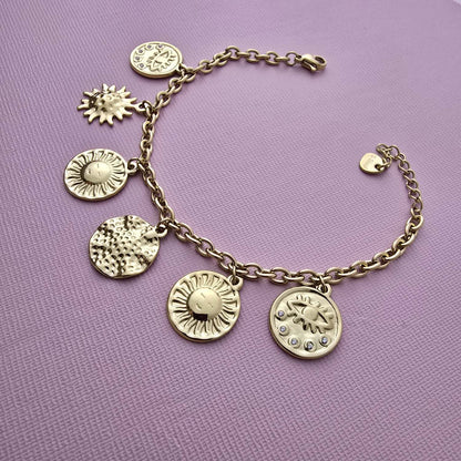 Bracelet Chaine Breloques Rondes