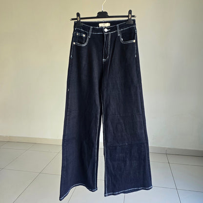 Jean "Le Grand Bleu" – Indigo Profond & Coupe Palazzo